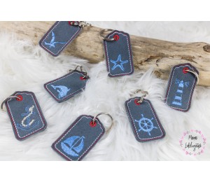 Stickserie ITH - Maritim Silhouette Anhänger Vol. 2